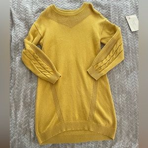 Mustard sweater dress Abound brand from Nordstrom